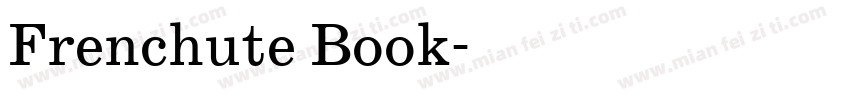 Frenchute Book字体转换